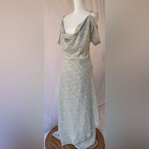 NWT Nasty Gal Maxi Dress with Floral Print, size 24